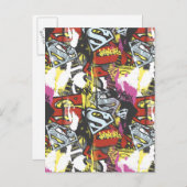 スーパーガール漫画ケーパーズパターン7 ポストカード (正面/裏面)