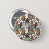 スーパーガール漫画ケーパーズパターン8 缶バッジ (正面&裏面)