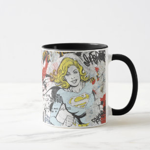 スーパーガール漫画ケーパーズパターン9 マグカップ