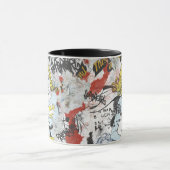 スーパーガール漫画ケーパーズパターン9 マグカップ (中央)