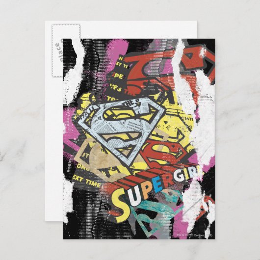 スーパーガール漫画ケーパーズ4 ポストカード (正面/裏面)