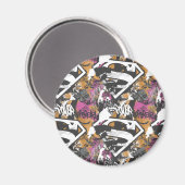 スーパーガール漫画ケーパーパターン3 マグネット (正面/裏面)