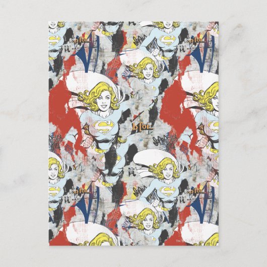 スーパーガール漫画ケーパーパターン5 ポストカード (正面)