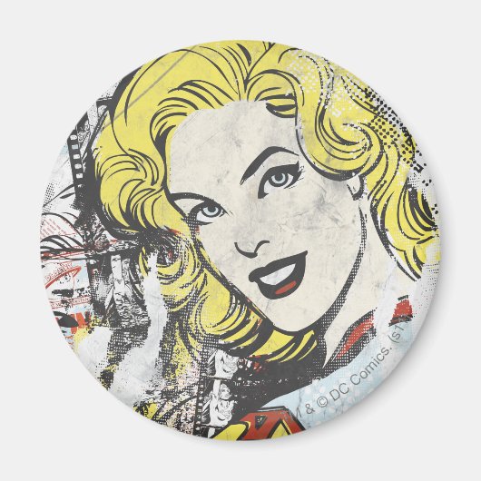 スーパーガール漫画ケーパー1 マグネット (正面)