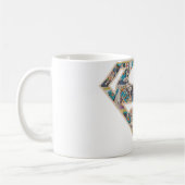 スーパーガール漫画ストリップロゴ コーヒーマグカップ (左)