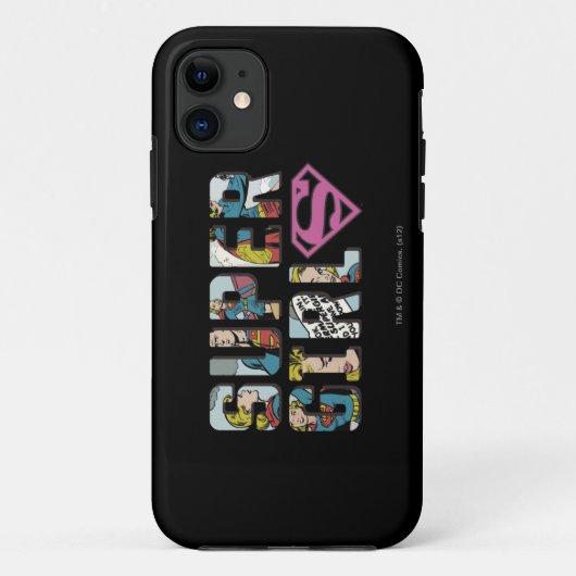 スーパーガール漫画ロゴ Case-Mate iPhoneケース (裏面)