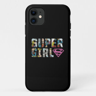 スーパーガール漫画ロゴ iPhone 11 ケース