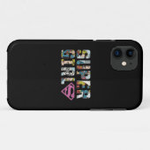スーパーガール漫画ロゴ Case-Mate iPhoneケース (裏面(横))