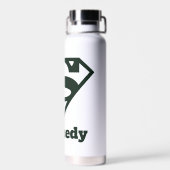 スーパーガール無地のSシールド ウォーターボトル (背面)