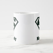 スーパーガール無地のSシールド ジャンボコーヒーマグカップ (正面)