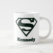 スーパーガール無地のSシールド ジャンボコーヒーマグカップ (右)