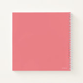 スーパーガール無地のSシールド ノートブック (裏面)