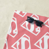 スーパーガール無地のSシールド ビーチタオル (インサイチュ)