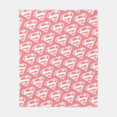 スーパーガール無地のSシールド フリースブランケット (正面)