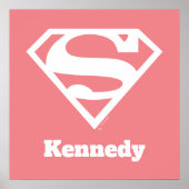 スーパーガール無地のSシールド ポスター (正面)