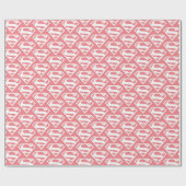 スーパーガール無地のSシールド ラッピングペーパー (フラット)