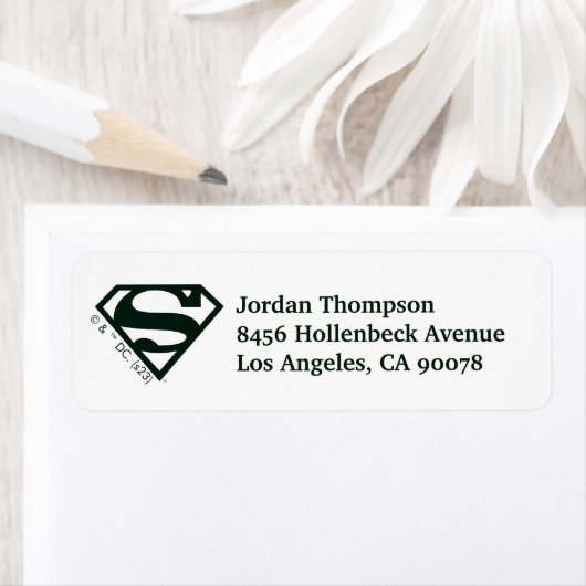 スーパーガール無地のSシールド ラベル (インサイチュ)