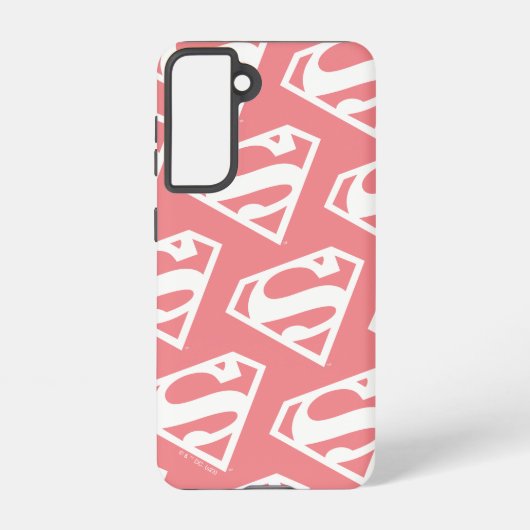 スーパーガール無地のSシールド SAMSUNG GALAXYケース (裏面)