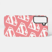 スーパーガール無地のSシールド SAMSUNG GALAXYケース (裏面横)