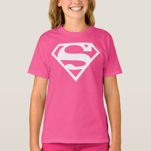 スーパーガール無地のSシールド Tシャツ