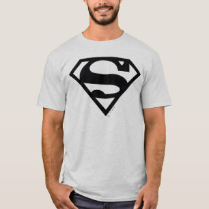 スーパーガール無地のSシールド Tシャツ