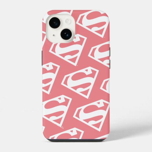 スーパーガール無地Sシールド iPhoneケース (裏面)