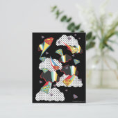 スーパーガール熱狂するスカイ ポストカード (スタンド正面)