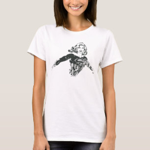 スーパーガール白黒スケッチ1 Tシャツ