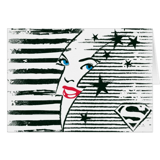 スーパーガール稲妻付き顔 (正面横)