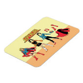 スーパーガール紙ドールグラフィック マグネット (左側)