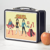 スーパーガール紙ドールグラフィック メタルランチボックス (インサイチュ)
