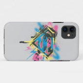 スーパーガール絵を描とスピル Case-Mate iPhoneケース (裏面(横))