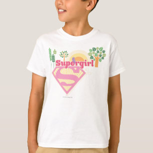 スーパーガール自然ロゴ Tシャツ