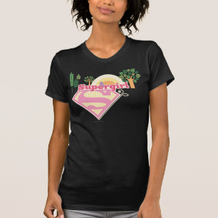 スーパーガール自然ロゴ Tシャツ