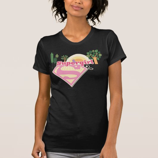 スーパーガール自然ロゴ Tシャツ (正面)
