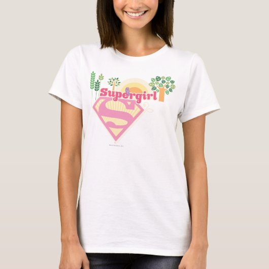 スーパーガール自然ロゴ Tシャツ (正面)
