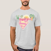 スーパーガール自然ロゴ Tシャツ (正面)