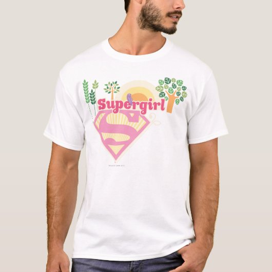 スーパーガール自然ロゴ Tシャツ (正面)