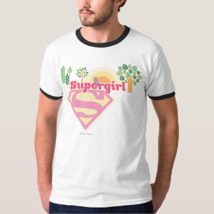 スーパーガール自然ロゴ Tシャツ