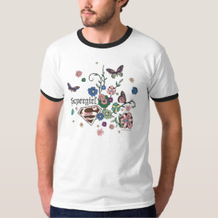 スーパーガール蝶 Tシャツ