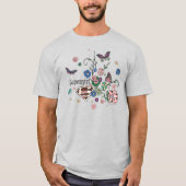 スーパーガール蝶 Tシャツ (正面)