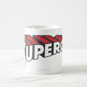スーパーガール赤と白ロゴ コーヒーマグカップ