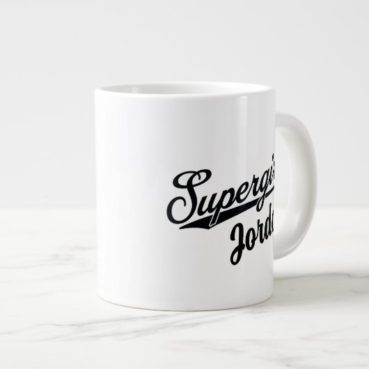 スーパーガール野球オールスター名ロゴ ジャンボコーヒーマグカップ (正面右)