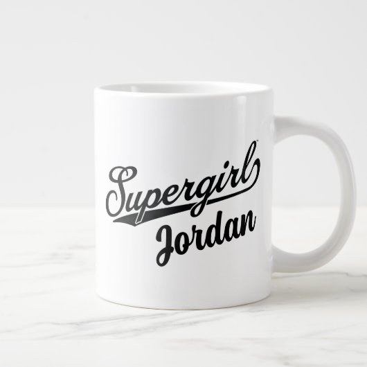 スーパーガール野球オールスター名ロゴ ジャンボコーヒーマグカップ (右)