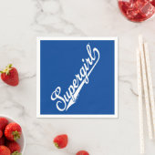 スーパーガール野球オールスター名ロゴ スタンダードカクテルナプキン (インサイチュ)