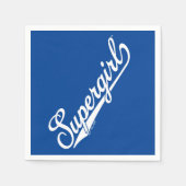 スーパーガール野球オールスター名ロゴ スタンダードカクテルナプキン (正面)