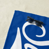 スーパーガール野球オールスター名ロゴ ビーチタオル (インサイチュ)