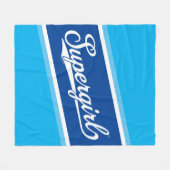 スーパーガール野球オールスター名ロゴ フリースブランケット (正面(横))