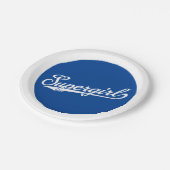 スーパーガール野球オールスター名ロゴ ペーパープレート (アングル)