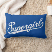 スーパーガール野球オールスター名ロゴ ランバークッション (ブランケット)